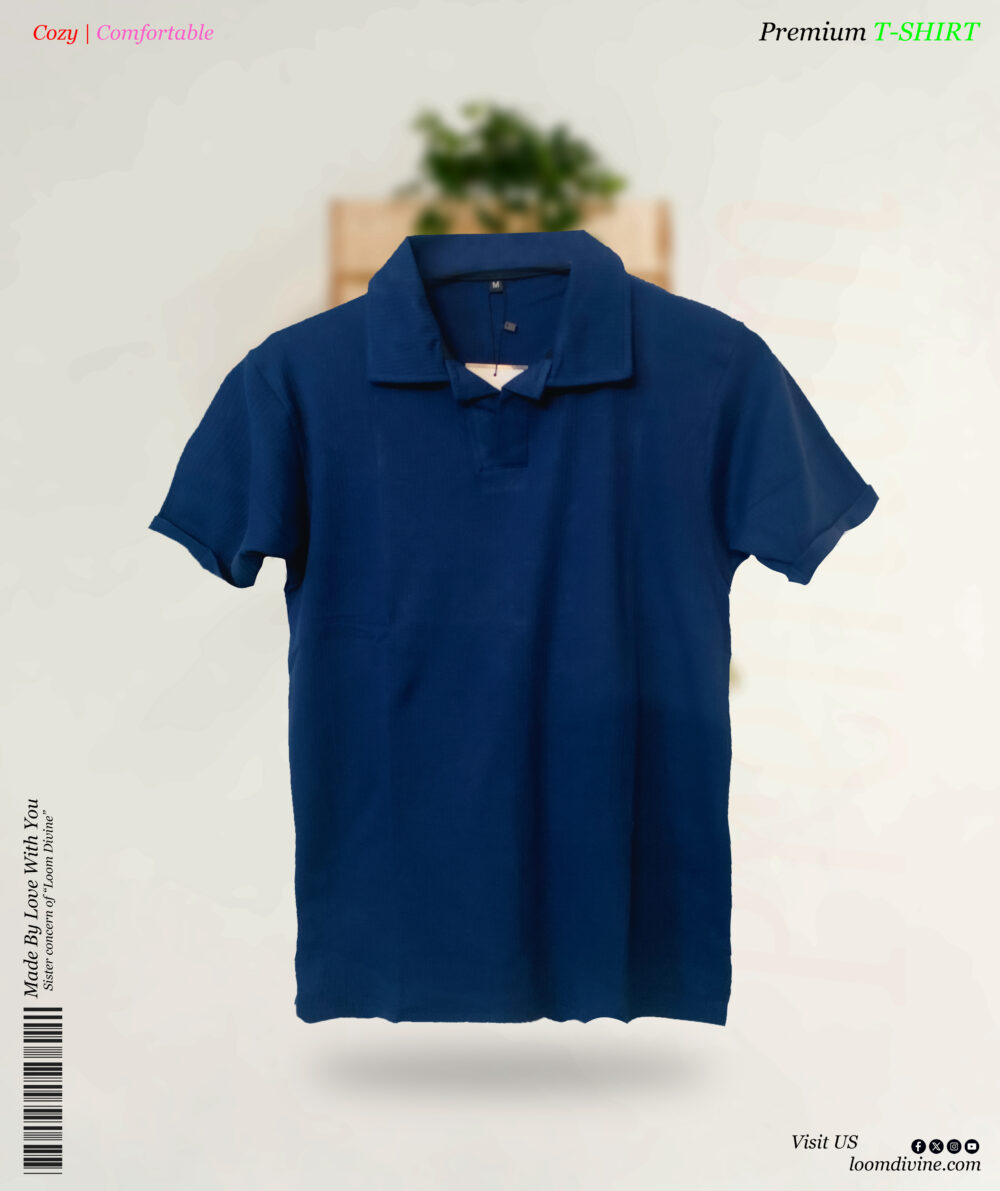 Premium Polo T-shirt Navy Blue