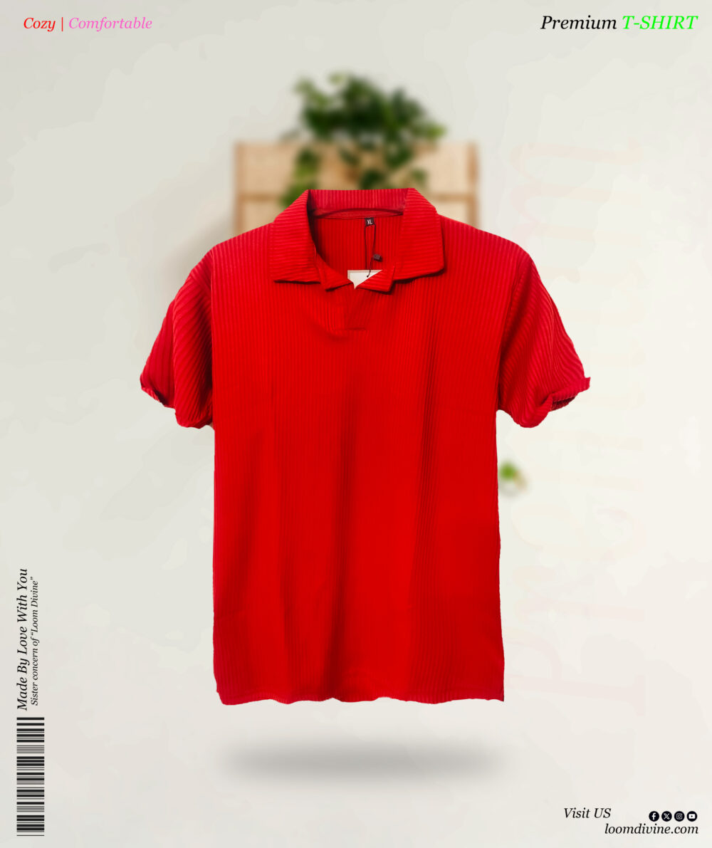 Premium Polo T-shirt Red