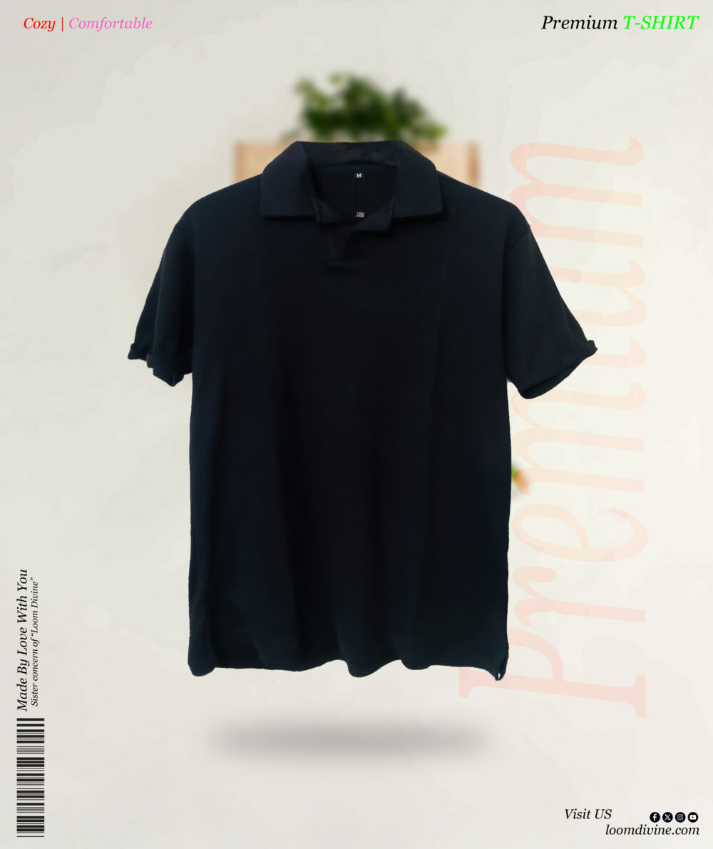 Premium Polo T-shirt Black